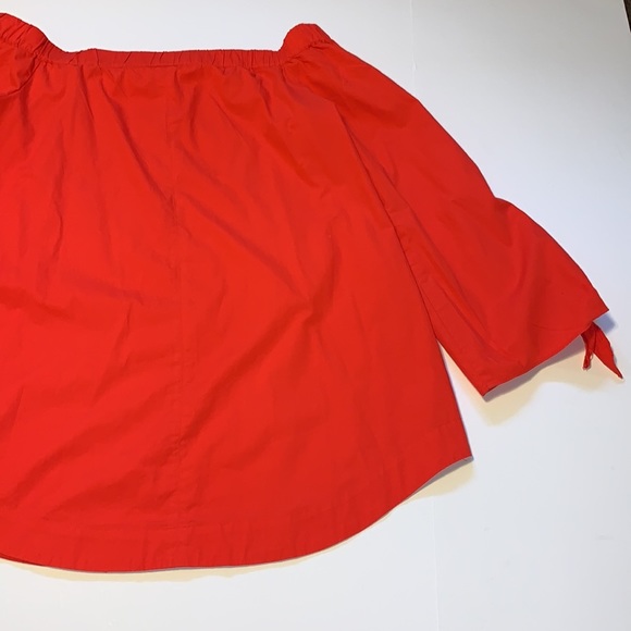 Free People Red Off Shoulder Top - Women’s Size Medium - Picture 5 of 6
